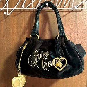 Rare Juicy Couture Vintage Black Baby Fluffy Bag 🖤😍
